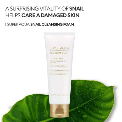 MISSHA Super Aqua Snail Cleansing Foam 100ml