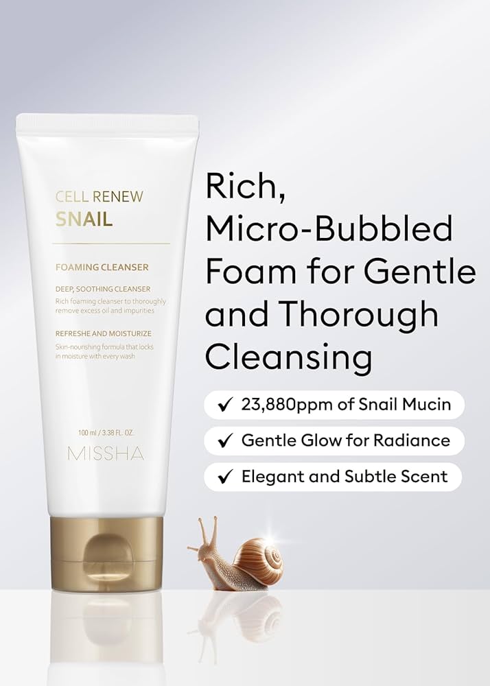 MISSHA Super Aqua Snail Cleansing Foam 100ml