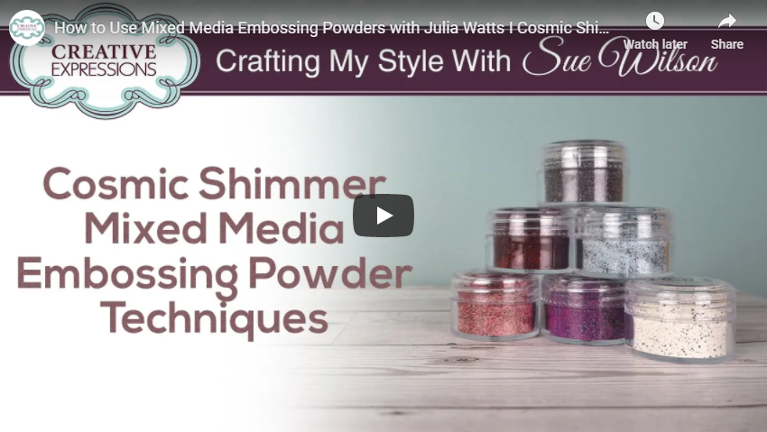 Cosmic Shimmer Mixed Media Embossing Powder