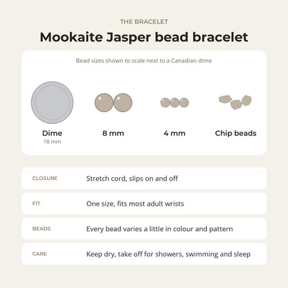 Mookaite Jasper Bead Bracelet