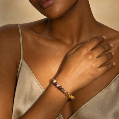 Mookaite Jasper Bead Bracelet