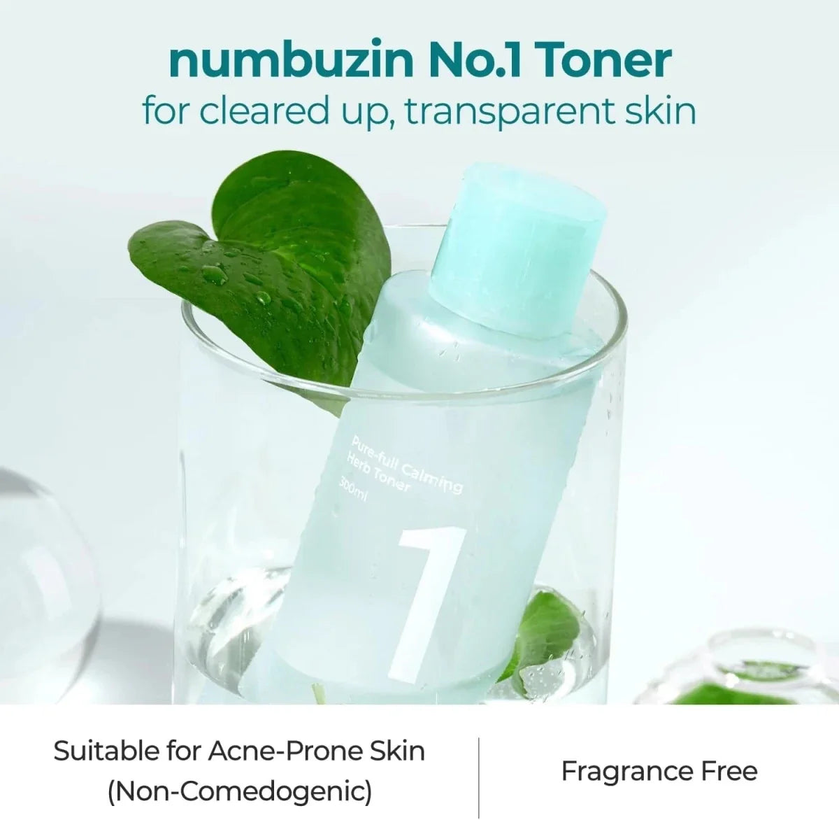Numbuzin No.1 Pure-Full Calming Herb Toner 300ml