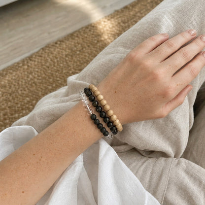 Obsidian Bead Bracelet