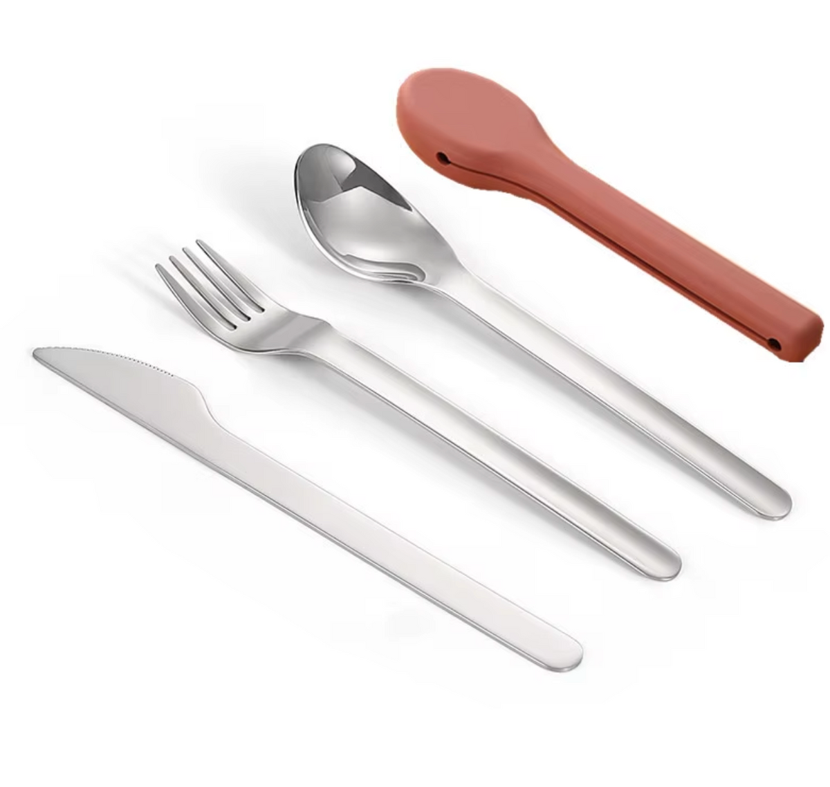 Portable Cutlery Set with Silicone Case