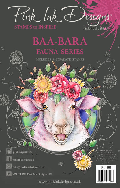 Baa-Bara A5 Clear Stamp Set