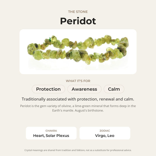 Peridot Chip Bracelet