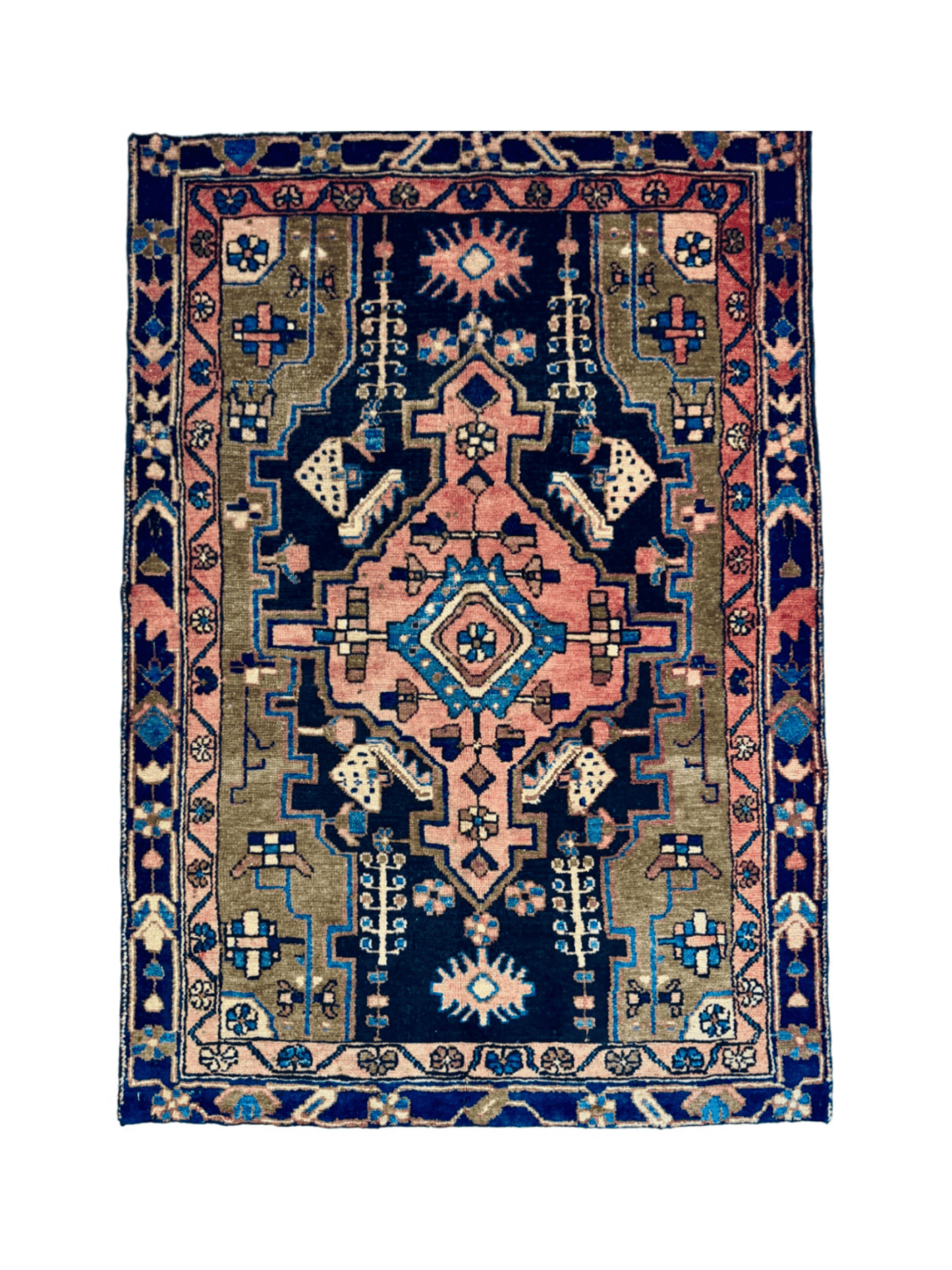 Persischer Hamadan Teppich | 3' 1” x 4' 5"