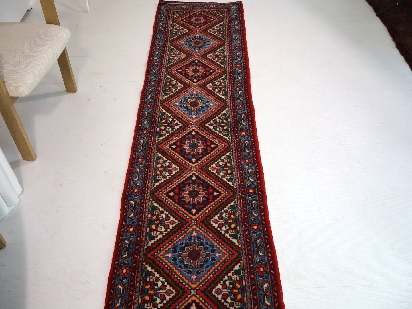 Persischer Hamadan Brückenläufer Teppich | 66 cm x 290 cm