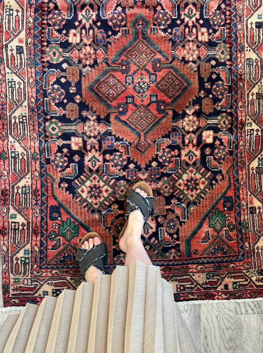 Persischer Hamadan Läufer Teppich | 3' 3" x 9' 5"