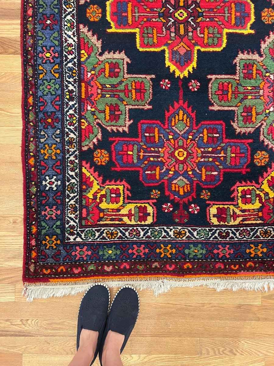 Persian Hamadan Runner Rug | 3' 5" x 8' 3"