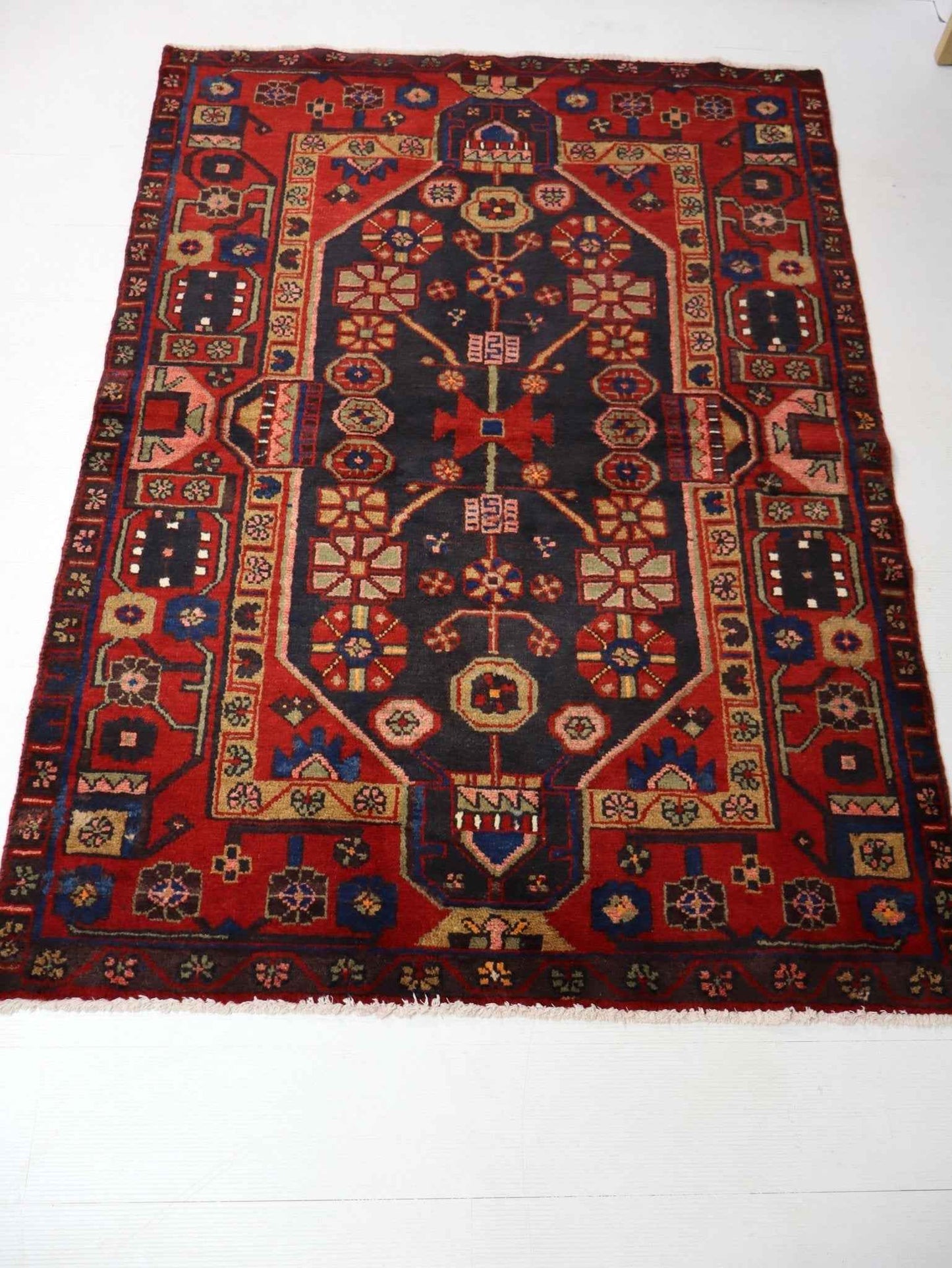 Persian Hamadan Rug | 3' 9” x 5' 3"