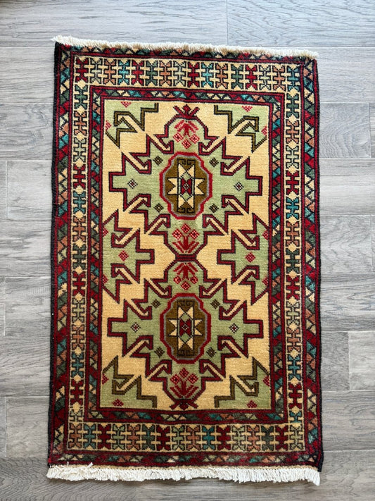Persischer Turkomana-Teppich | 58 x 89 cm