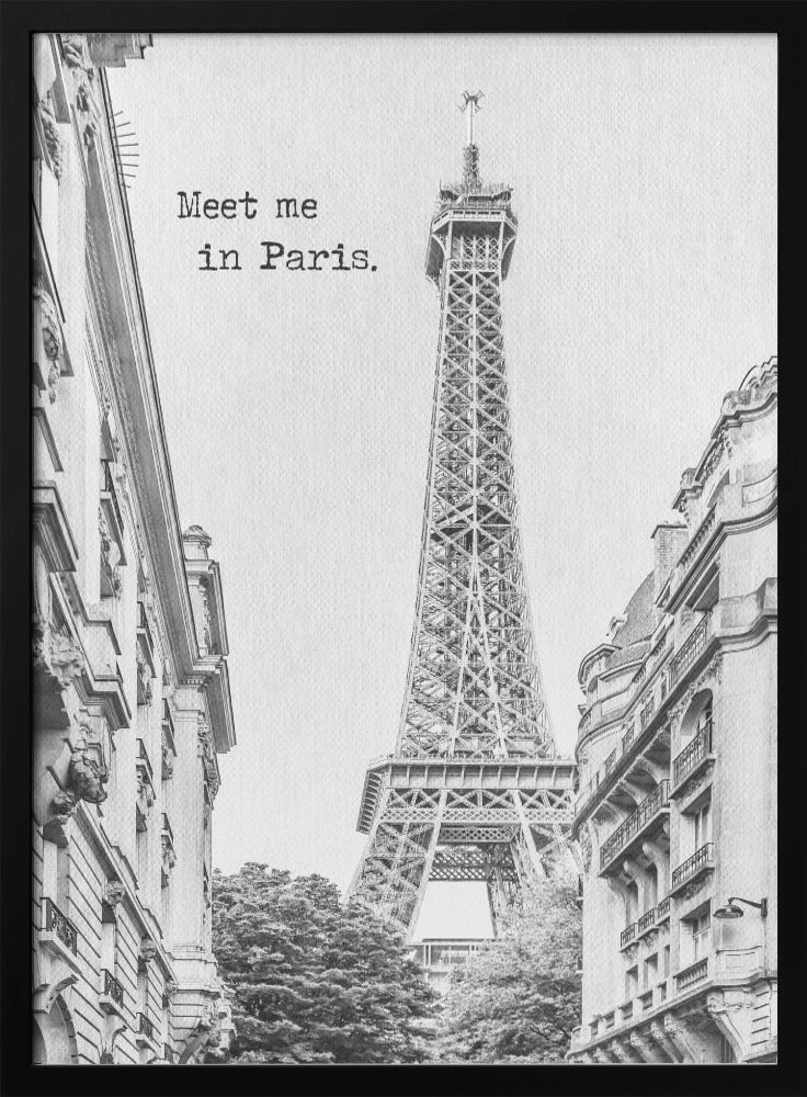 Wandbild Meet me in Paris