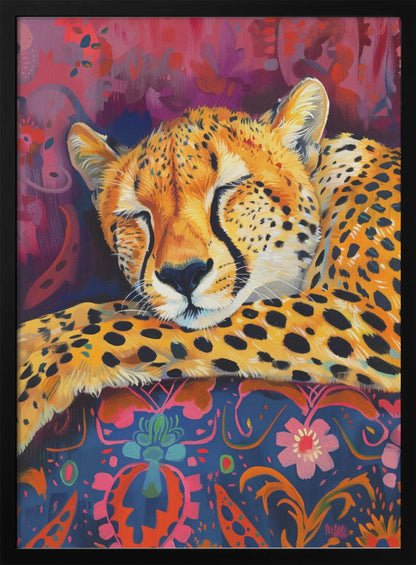 Wandbild Ruhender Gepard