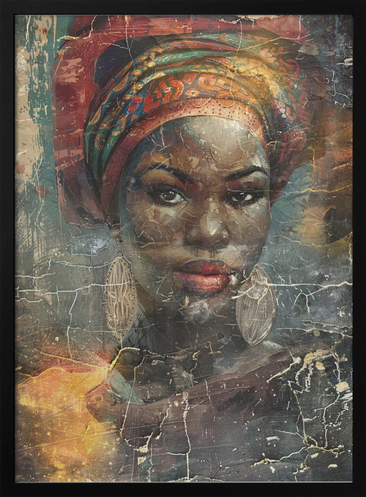 Wandbild Afrikanische Kunst Illustration Wandkunst 068