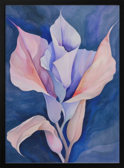 Wandkunst Gemalte Formen und Pflanzen 15