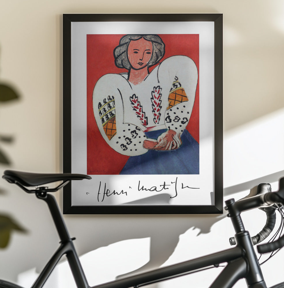 Wandbild Henri Matisse, La Camicetta Romena, 1940