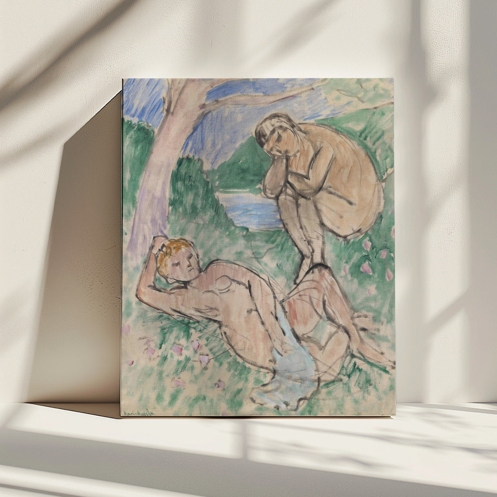 Wandbild Baigneurs