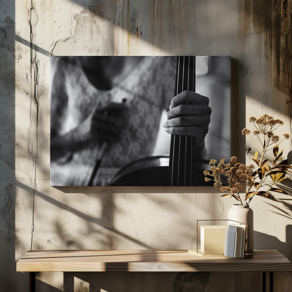 Wandkunst-Pause für das Cello