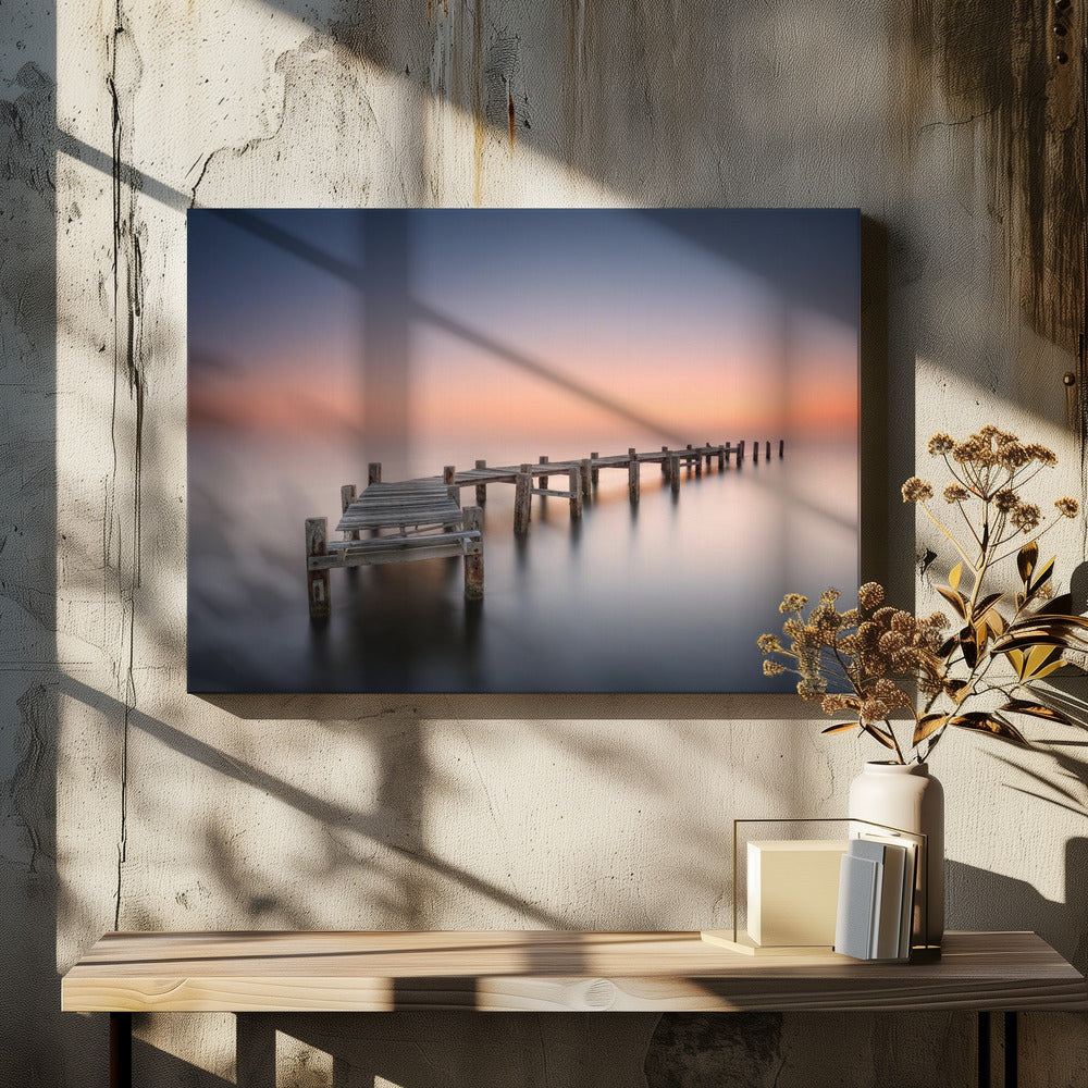 Wandbild Alter Steg II. Hafenpanorama.