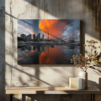 Wandbild Burn in Toronto Leinwandbild