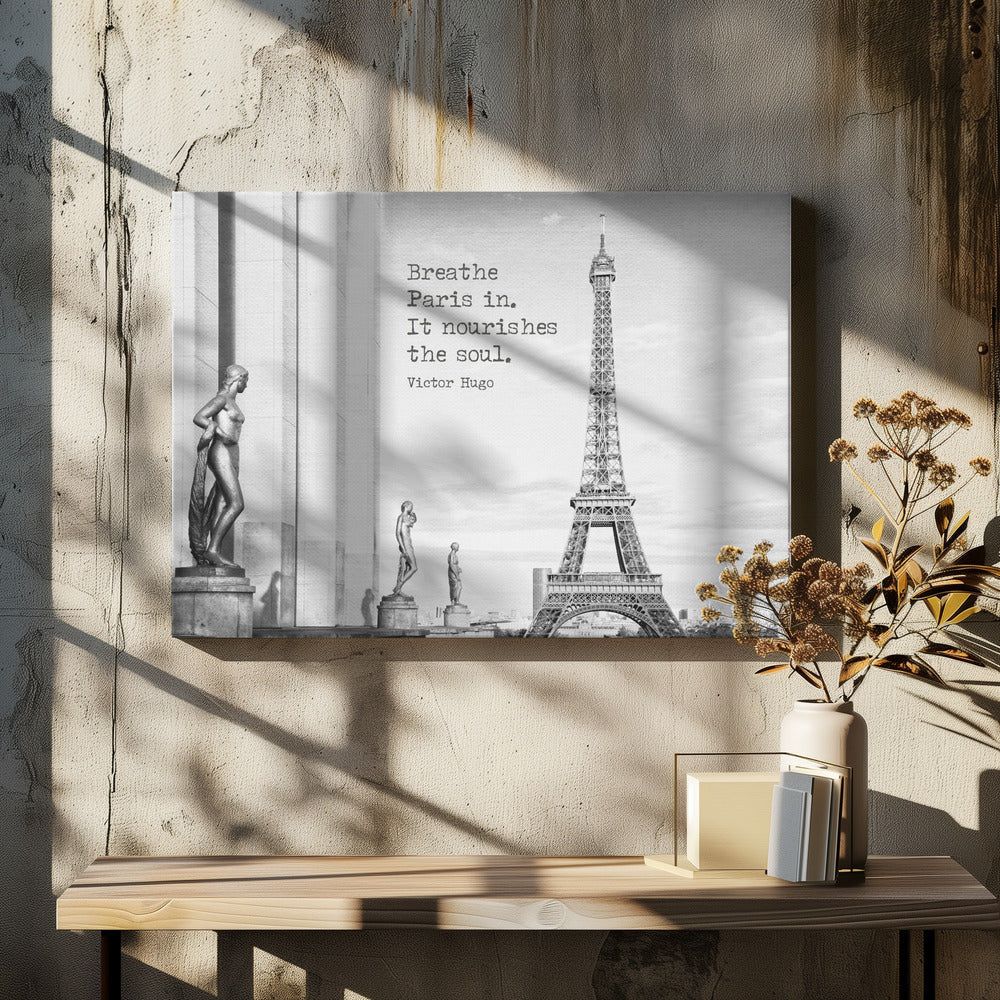 Wandbild Atme Paris ein