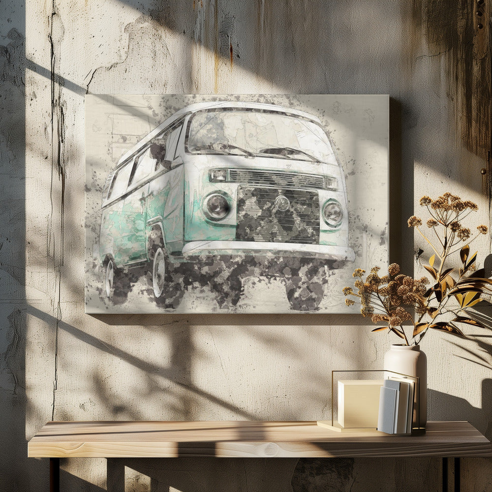 Wandbild Volkswagen Combi