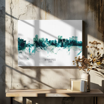 Wandkunst Winnipeg Kanada Skyline