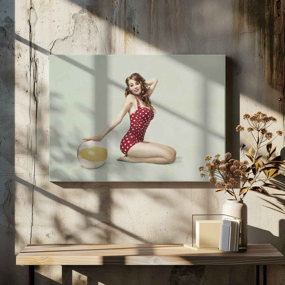 Wandbild Strand Pin-up