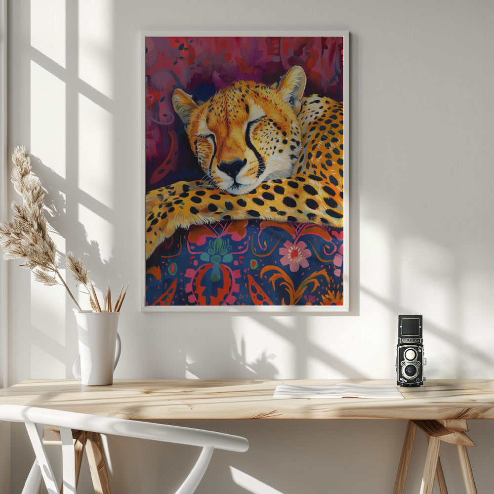 Wandbild Ruhender Gepard