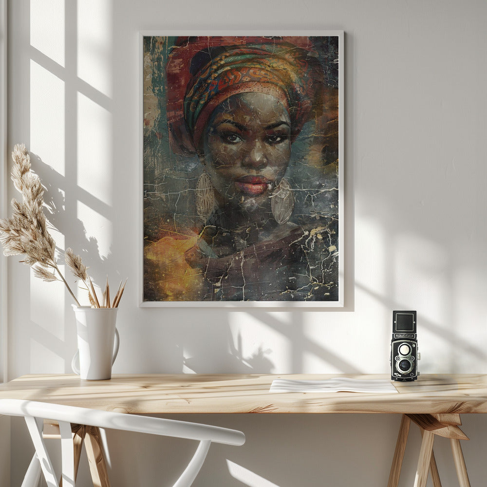 Wandbild Afrikanische Kunst Illustration Wandkunst 068