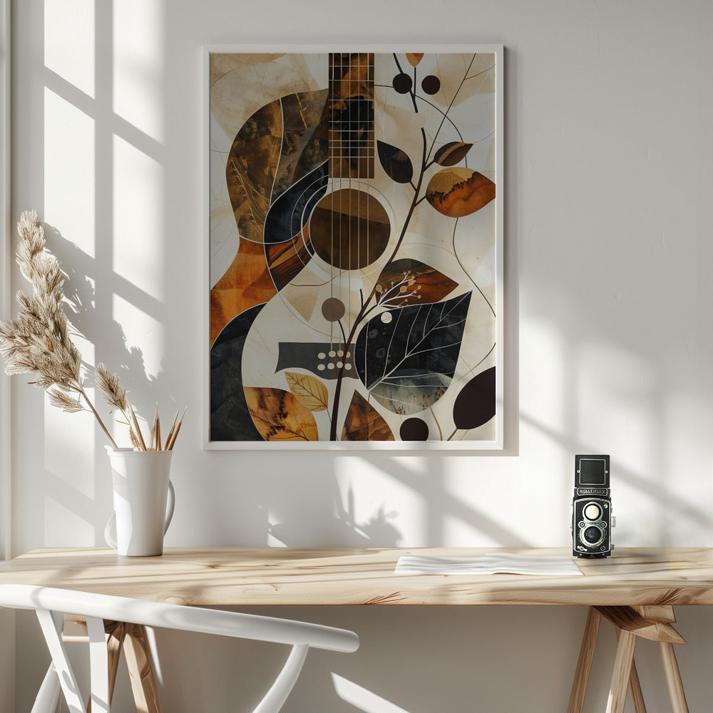 Musik Gitarren Collage (1) Leinwandbild