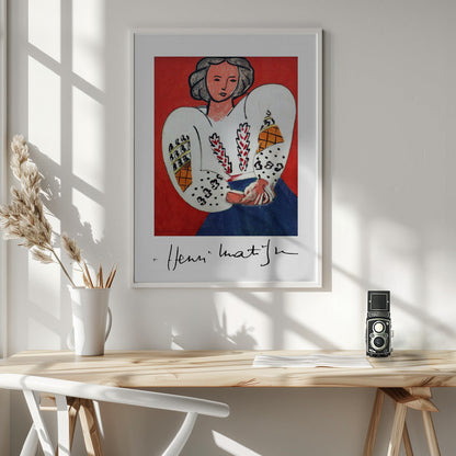 Wandbild Henri Matisse, La Camicetta Romena, 1940