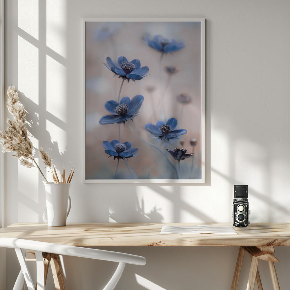 Wandbild Kosmos blau