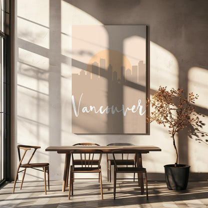 Wandbild Skyline Erdtöne 2 90