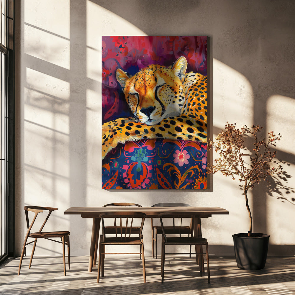 Wandbild Ruhender Gepard