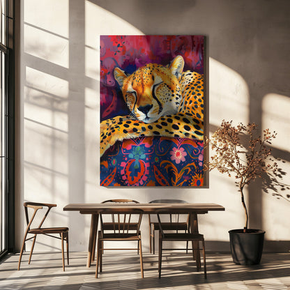 Wandbild Ruhender Gepard