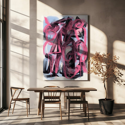 Wandbild Trockenbürste abstrakt