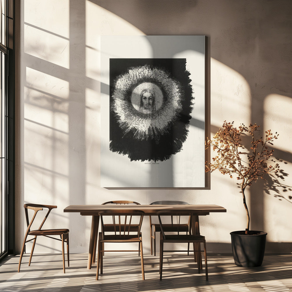 Wall art And the Face of Christ Shone In the Disk of the Sun