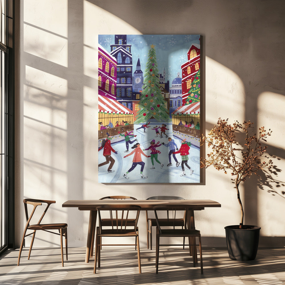 Leinwandbild Wandkunst Skating in London