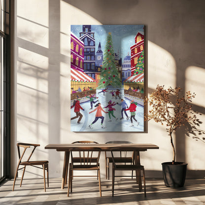Leinwandbild Wandkunst Skating in London