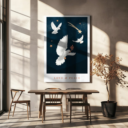Wandbild Leinwandbild Liebe & Frieden