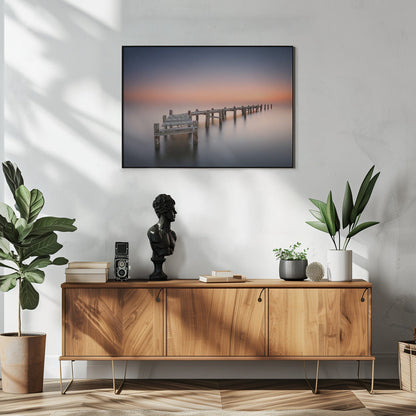 Wandbild Alter Steg II. Hafenpanorama.