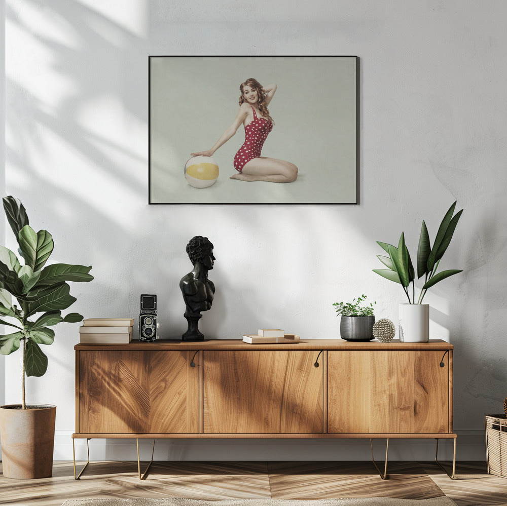 Wandbild Strand Pin-up