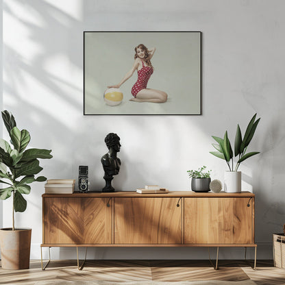 Wandbild Strand Pin-up