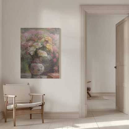 Wandbild Stillleben mit Blumen