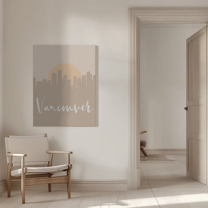 Wandbild Skyline Erdtöne 2 90