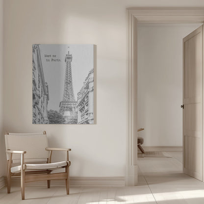 Wandbild Meet me in Paris
