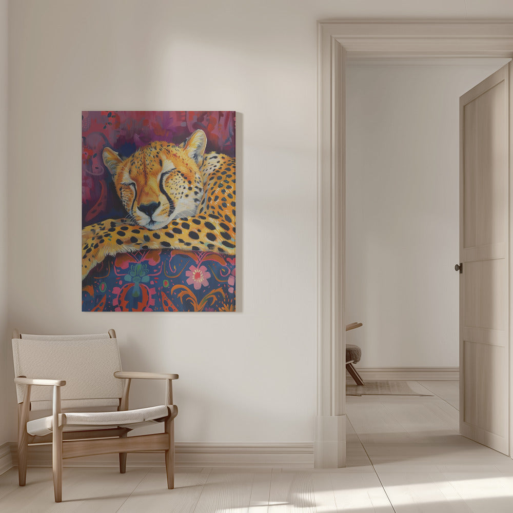 Wandbild Ruhender Gepard