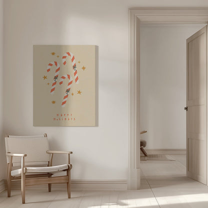 Wall art Candy Cane Canvas Print